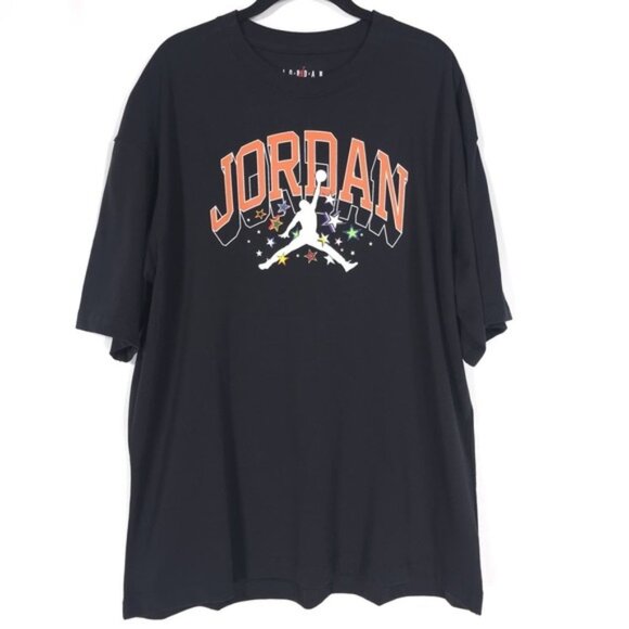 NWT Jordan Women's Short Sleeve Graphic T-Shirt MEDIUM Oversized Fit FQ1325-010 - Picture 3 of 12